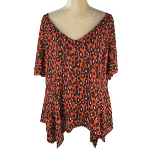 FTF Fashion to Figure women's leopard blouse size 2